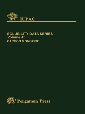 cover image of Solubility Data Series